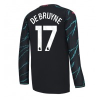 Camisa de time de futebol Manchester City Kevin De Bruyne #17 Replicas 3º Equipamento 2023-24 Manga Comprida